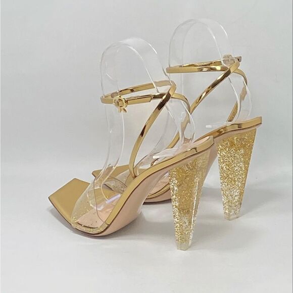 Gianvito Rossi Glitter Stiletto Sandals size 38 - Picture 8 of 12